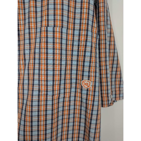 Vintage Rocawear Button Up Shirt Men Size 3XL Plaid Hip Hop Streetwear Y2K Logo - Picture 7 of 13